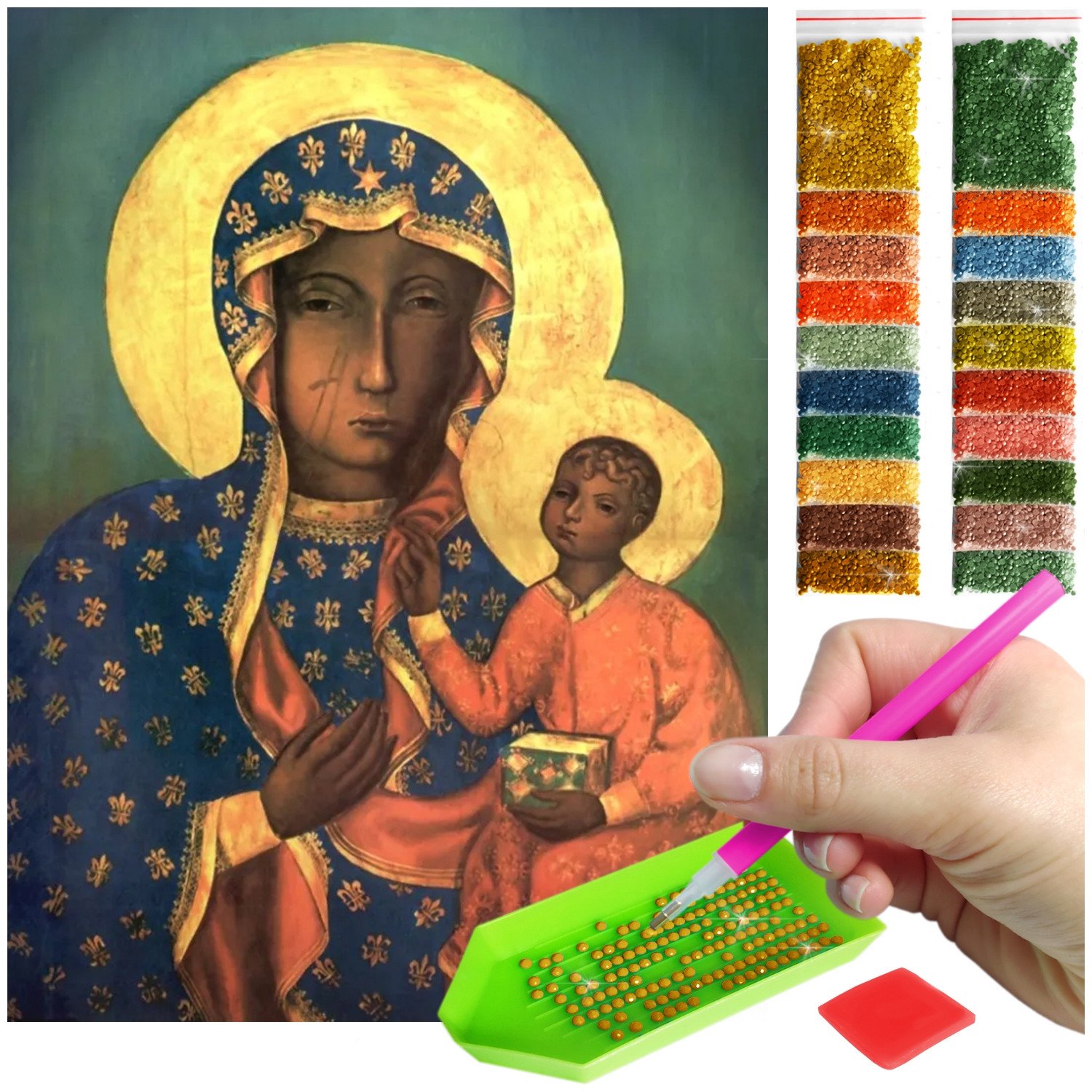 Haft Diamentowy 5D diamond painting Zestaw kreatywny Mozaika wzór akcesoria