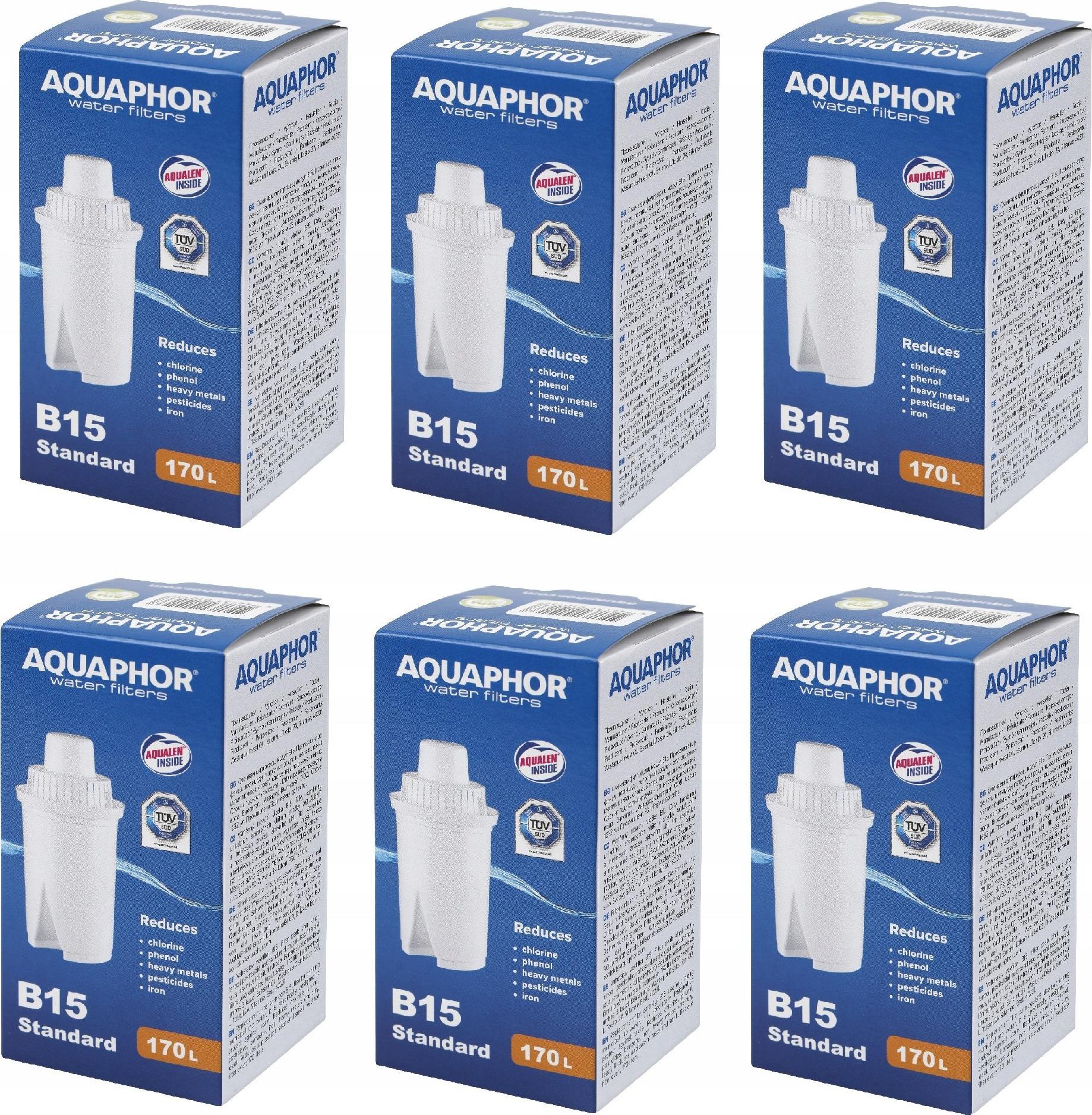 Wkład filtrujący Aquaphor B15 Standard 6 szt.