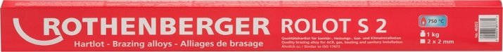 Rothenberger Lydmetalis ROLOT S 2, 1 kg, 2x2x500 mm, Rothenberger
