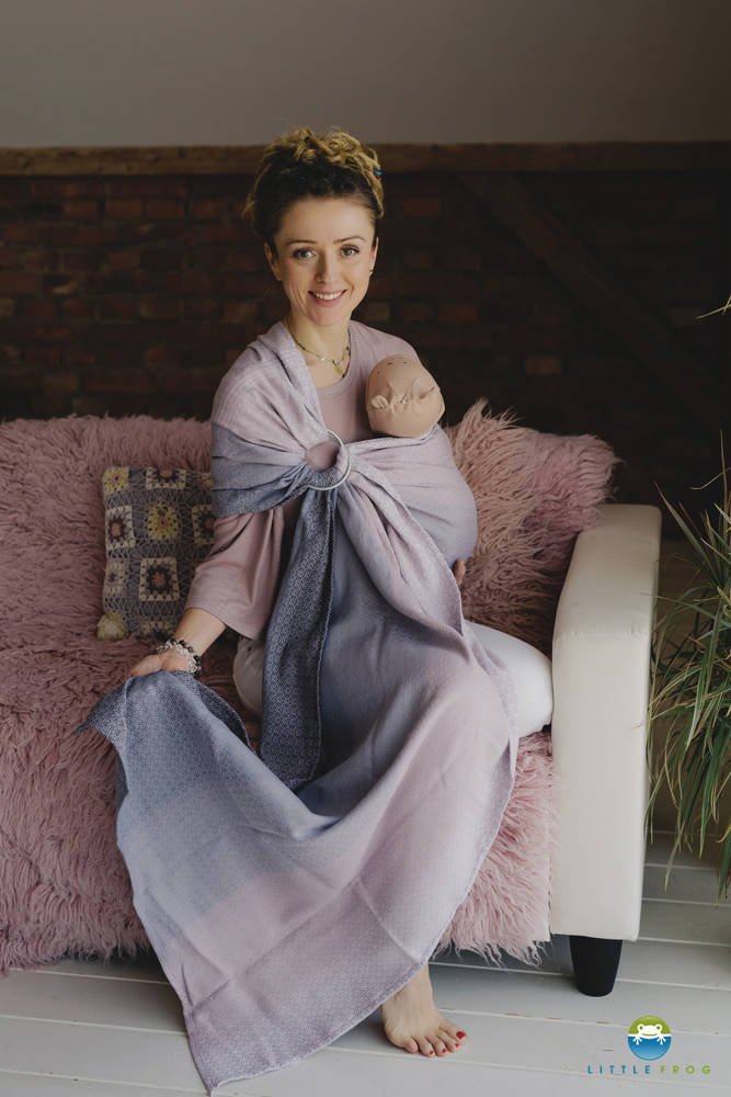 Little Frog Chusta kółkowa - Lovely Lavender 1.8 m.