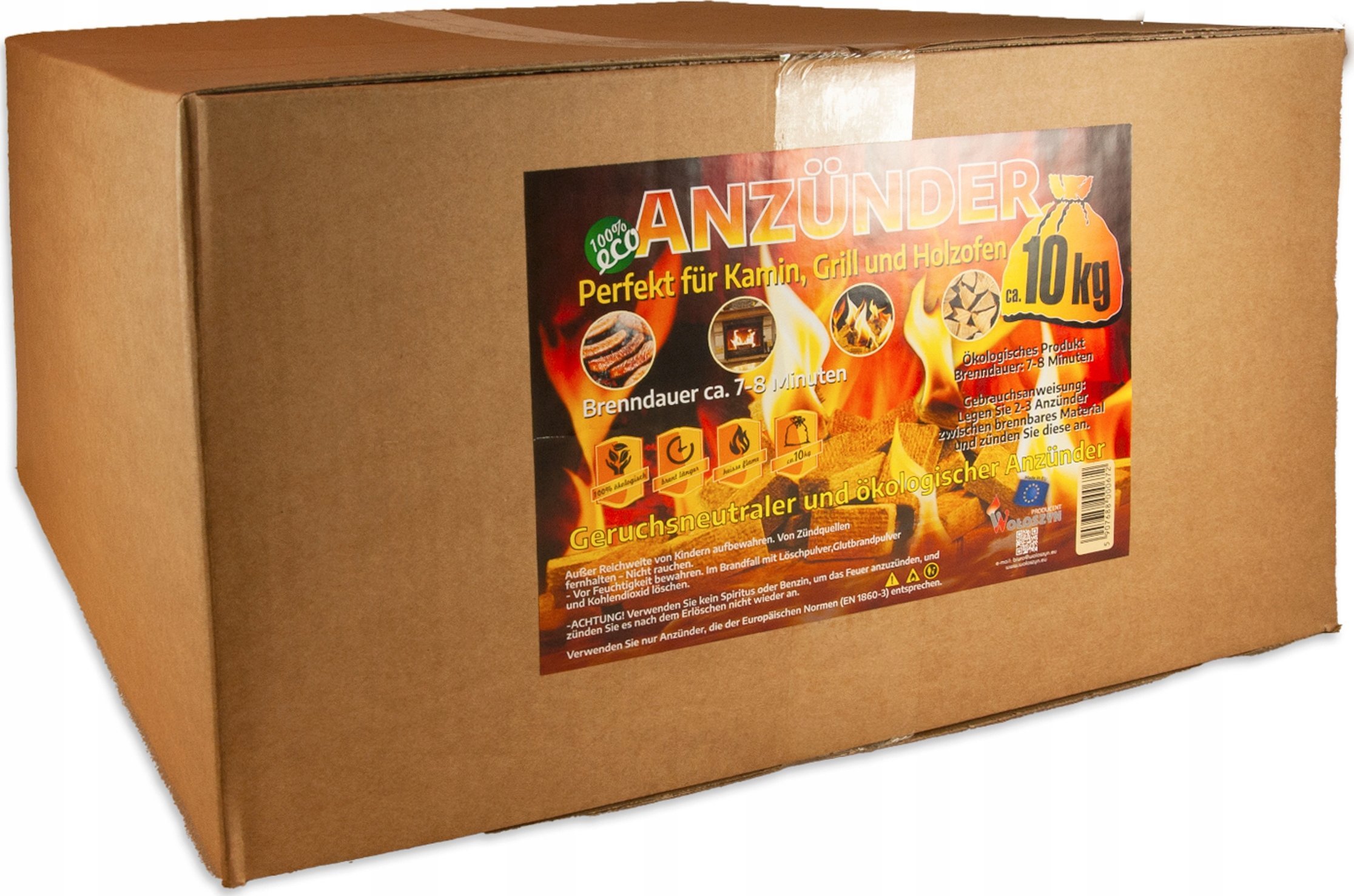 Wołoszyn Rozpałka ekologiczna, bezzapachowa -10 kg