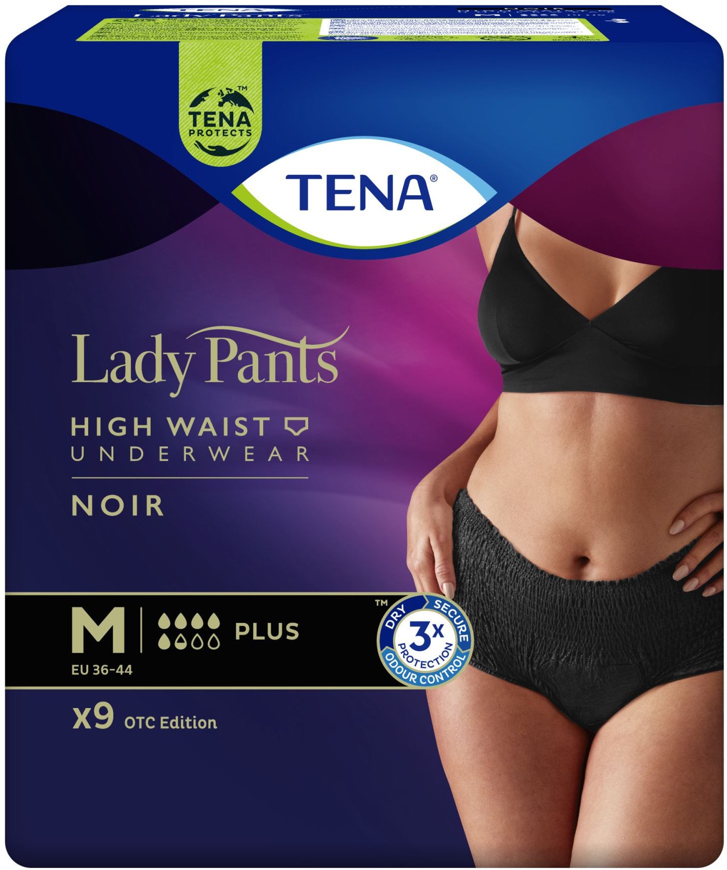 TENA PANTS LADY PLUS NOIR M '9 OTC (5,5 kropli)