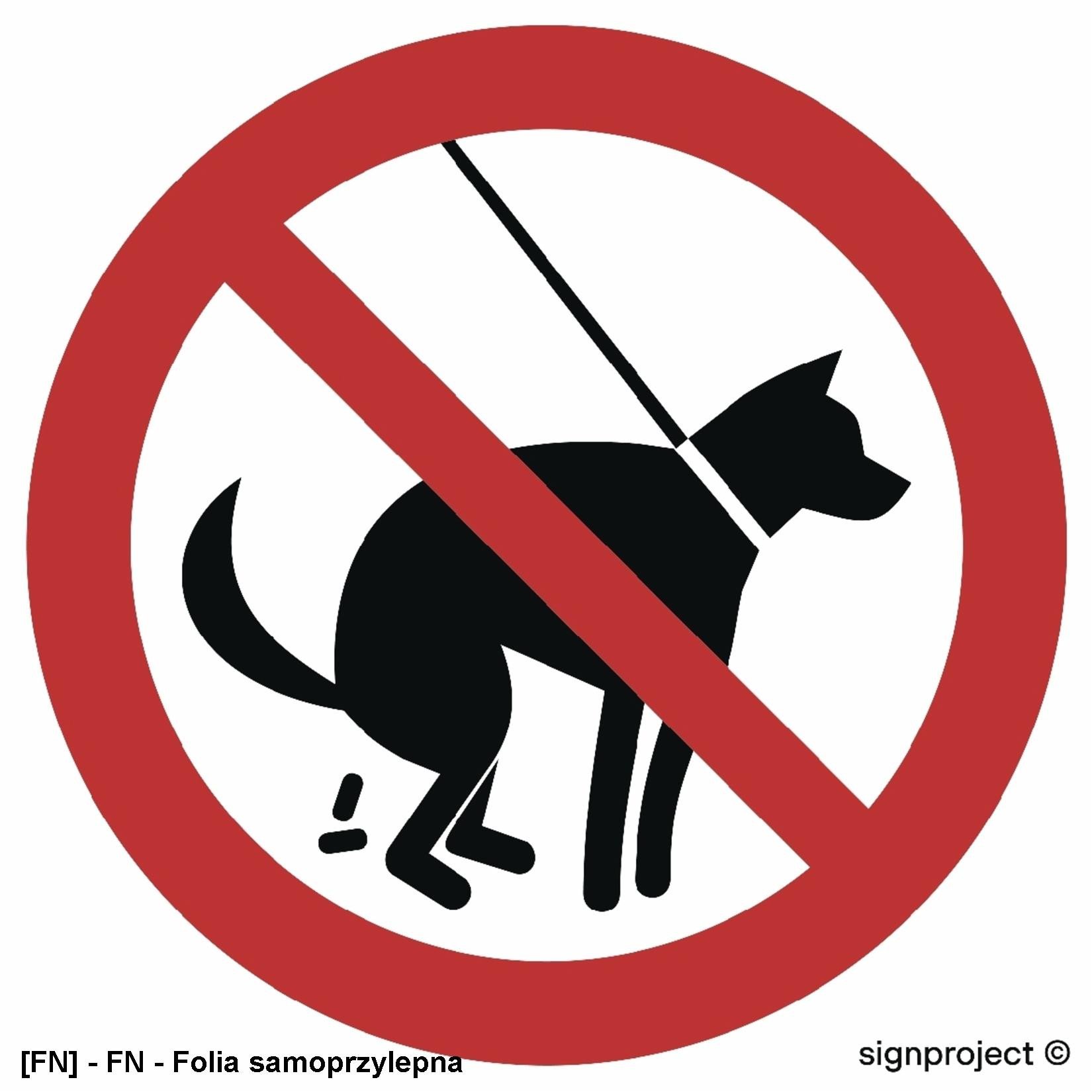 NC027 - Zakaz wyprowadzania psów 150x150