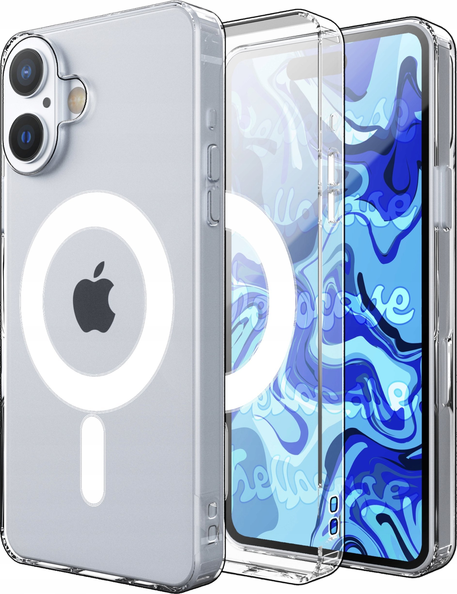 Hello Case ETUI MAGNETYCZNE MAG DO iPhone 16 Plus PRZEZROCZYSTE SAFE