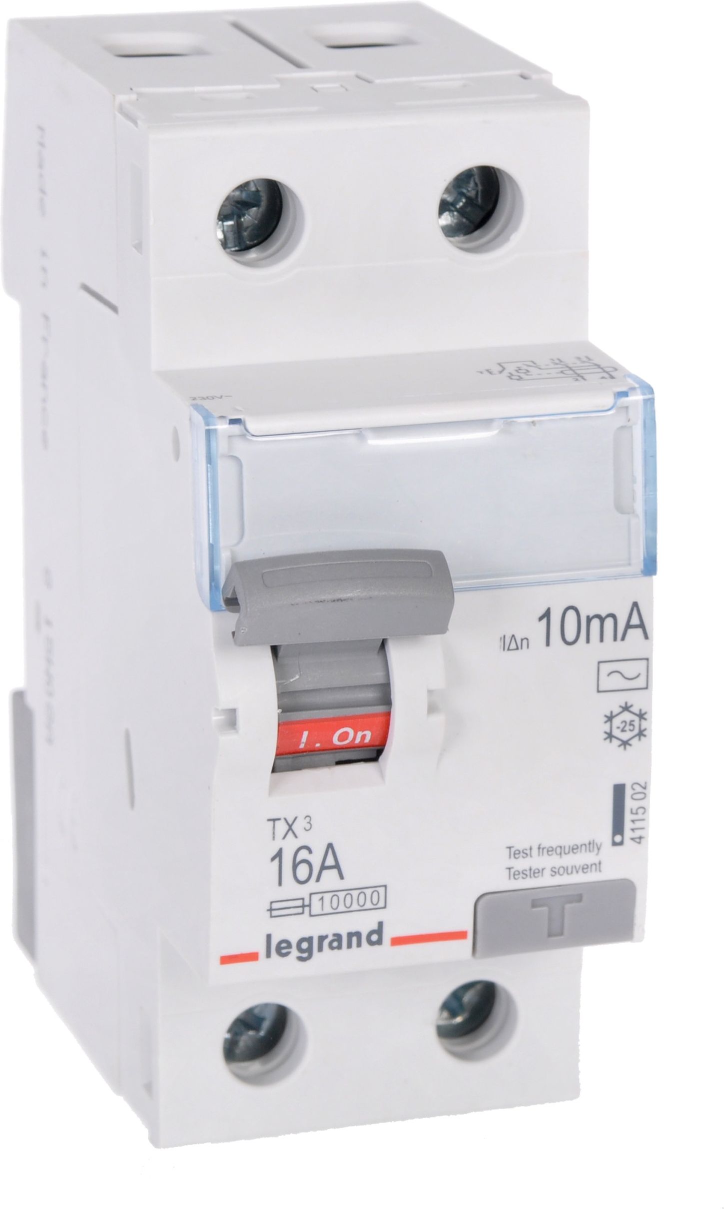 Legrand Wyłącznik różnicowo-prądowy 2P 16A 0,01A typ AC P302 TX3 (411502)