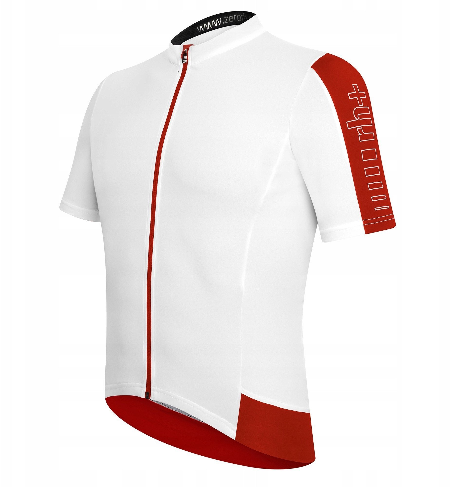 Koszulka rowerowa zeroRH+ Energy FZ white-red - M