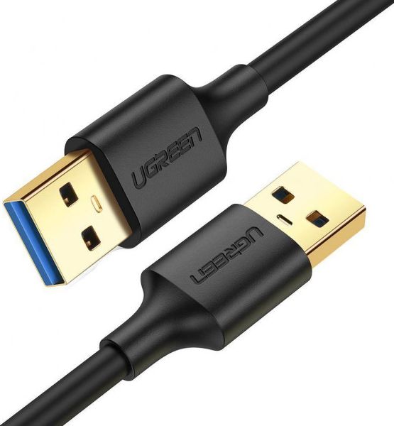 Kabel USB Ugreen USB-A - USB-A 0.5 m Czarny (102417)