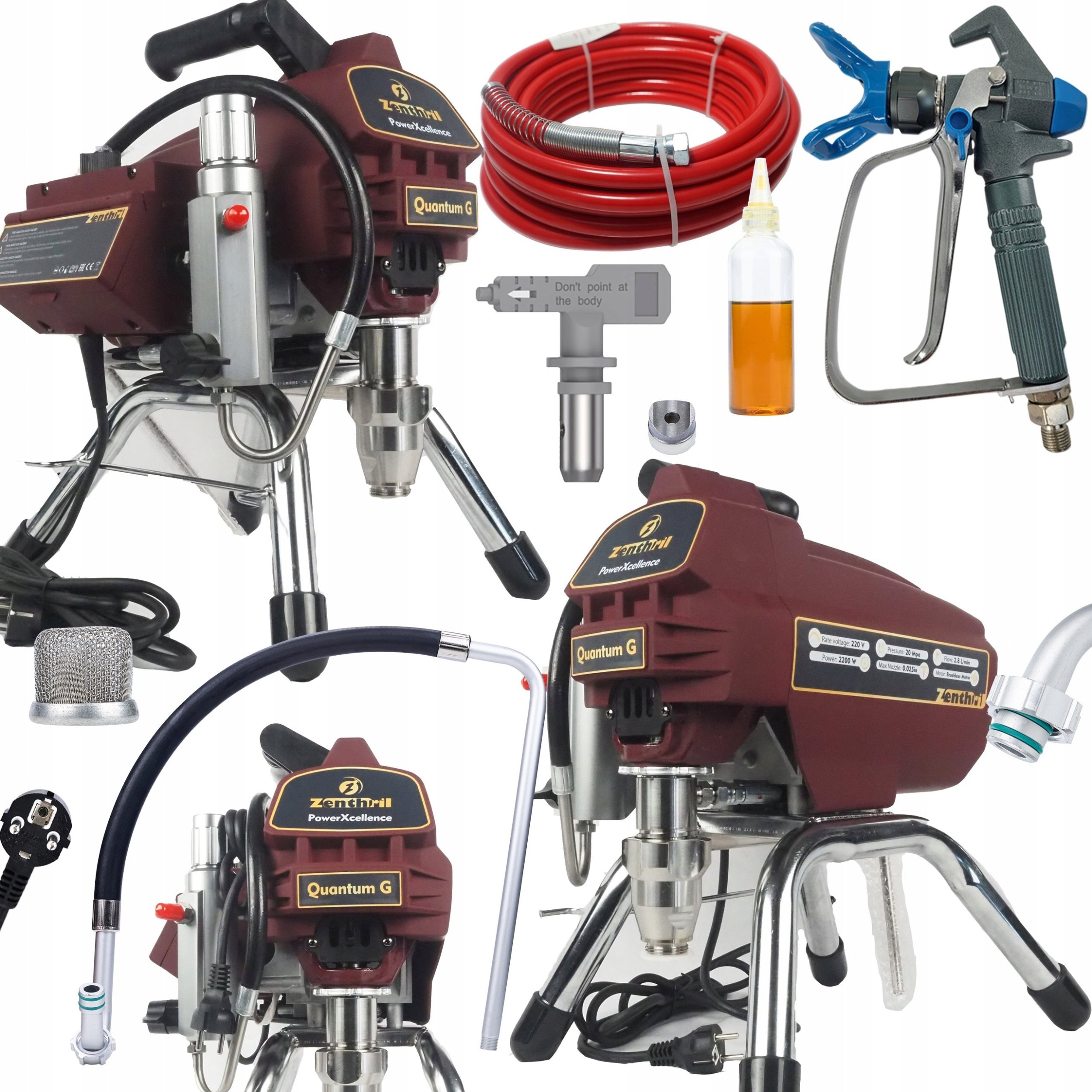 Rosfix Agregat malarski Zenthril Quantum G, 2200W 20Mpa 0,025", 2,8L/min, seria PowerXcellence
