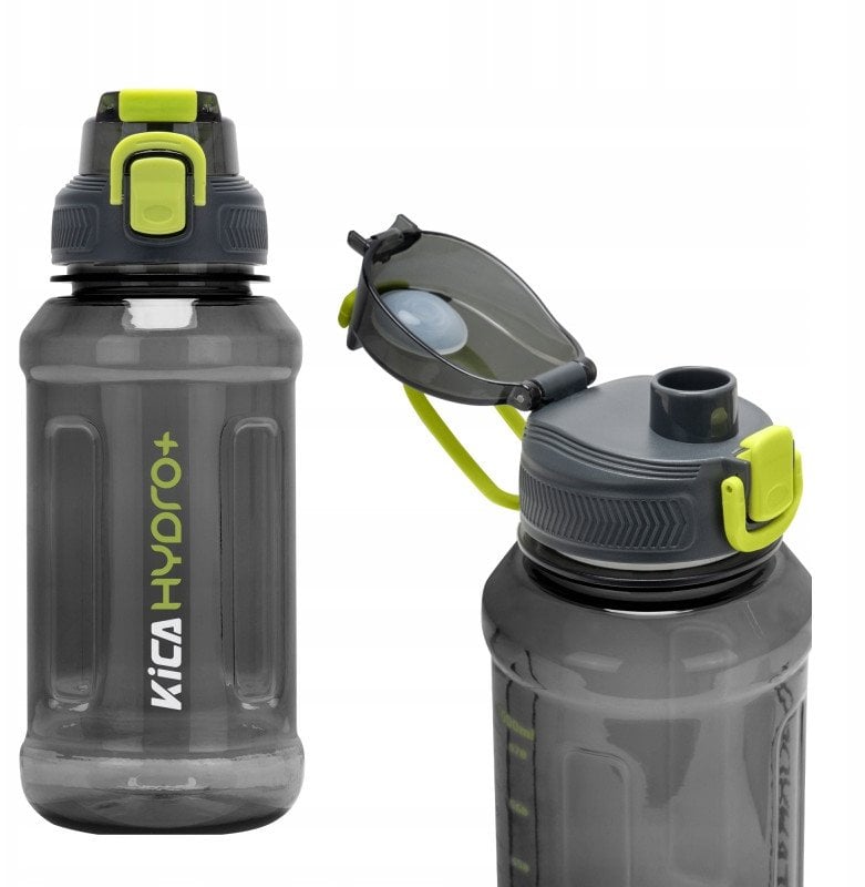 Butelka sportowa KiCA Hydro+ 1000 ml - czarna