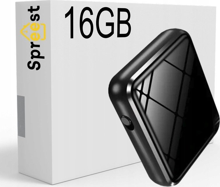 Dyktafon Spreest Dyktafon 16GB PODSŁUCH 500H SZPIEGOWSKI DETEKCJA