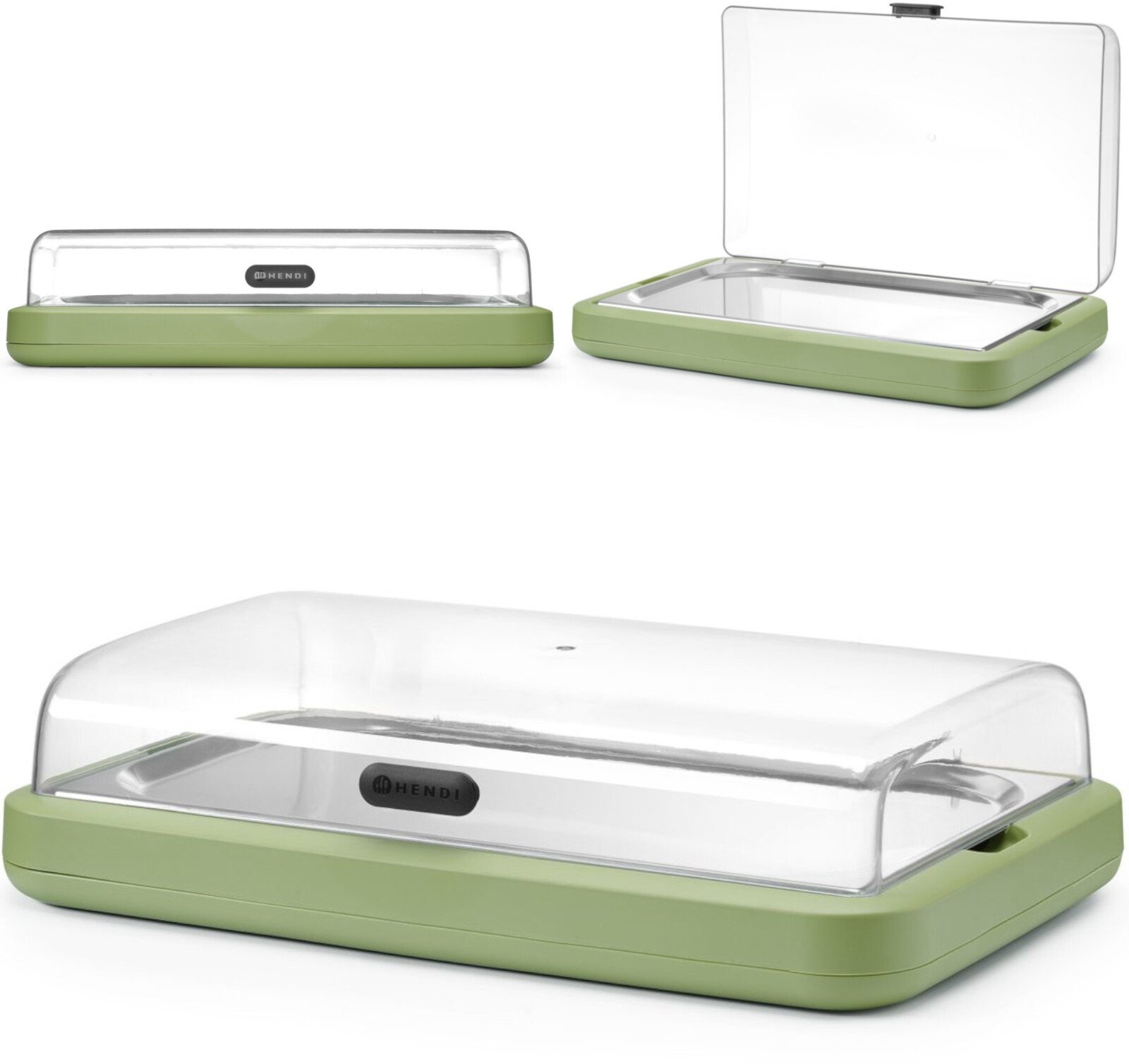 Hendi Witrynka ekspozycyjna z wkładem chłodzącym UNIQ GN 1/1 - zielona