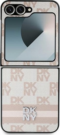 DKNY DKHCZF6PCPTSSP Z Flip6 F741 różowy/pink Chequered Pattern Printed Stripes