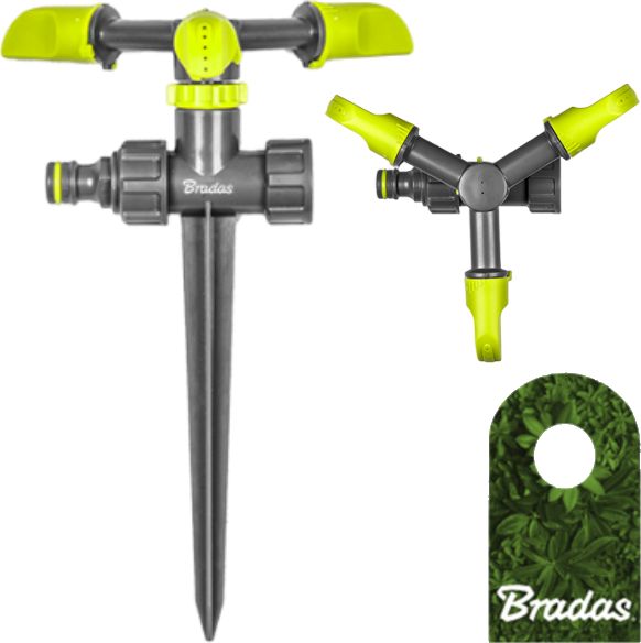 Bradas 3-ramienny zraszacz obrotowy na kolcu LIME LINE LE-6102 Bradas 2143