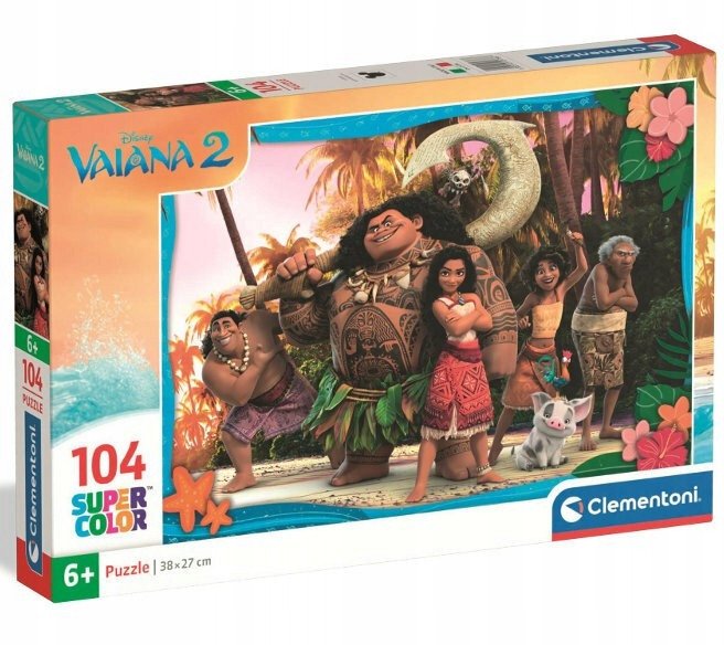 Clementoni Puzzle SuperColor Vaiana 2 104 elementy (25786)