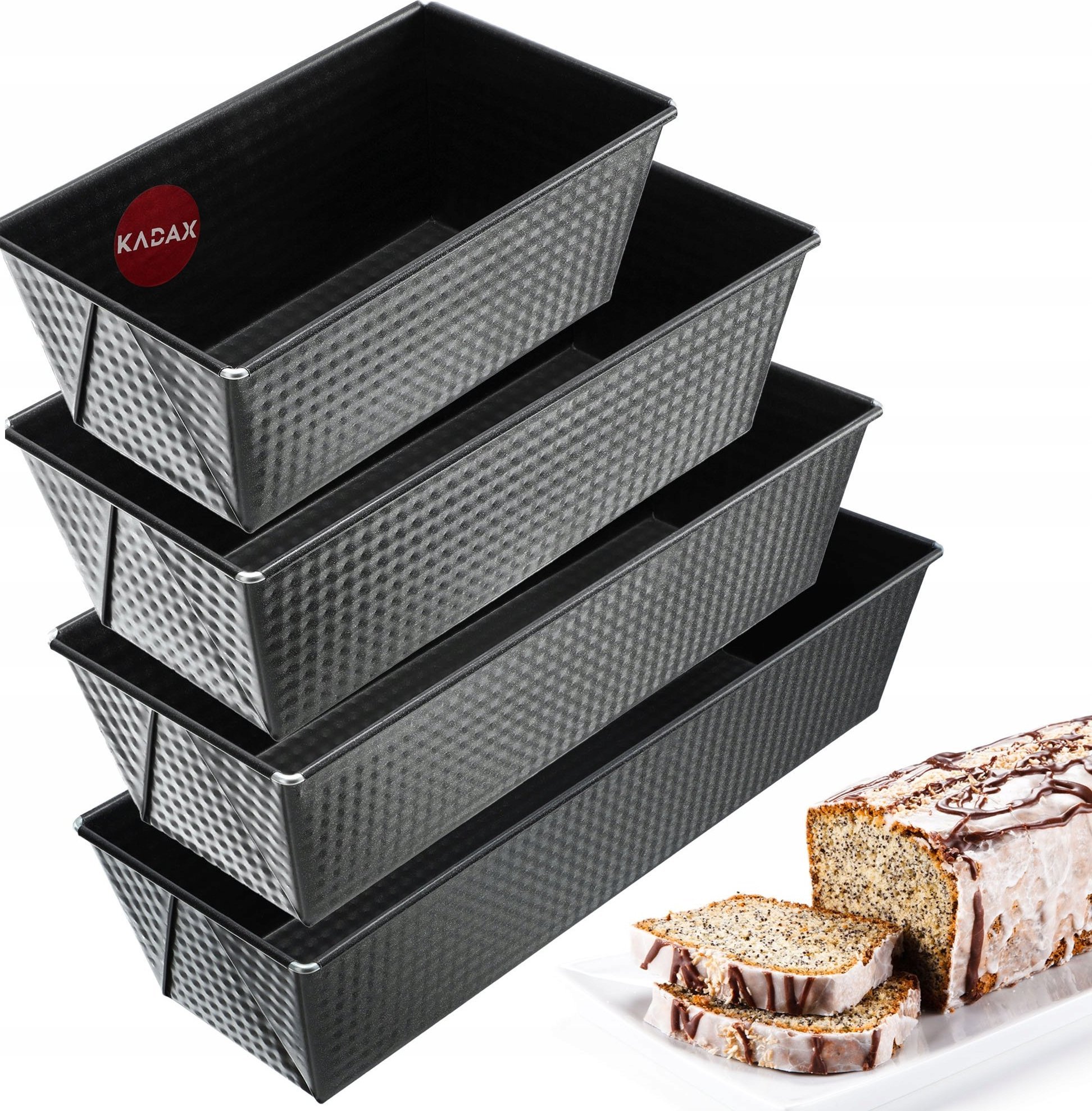Kadax KADAX Keksówka Forma Do Pieczenia Zestaw xxL 4szt