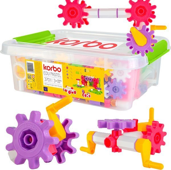 Klocki konstrukcyjne Korbo EDU 370 el ruchome XXL