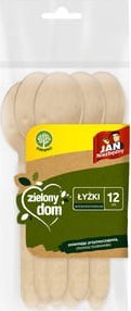 Jan Niezbędny Zielony Dom Łyżki drewniane 12 szt.