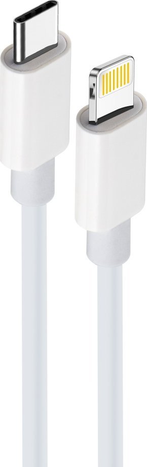 Kabel USB TelForceOne USB-C - Lightning 1 m Biały (OEM0100927)