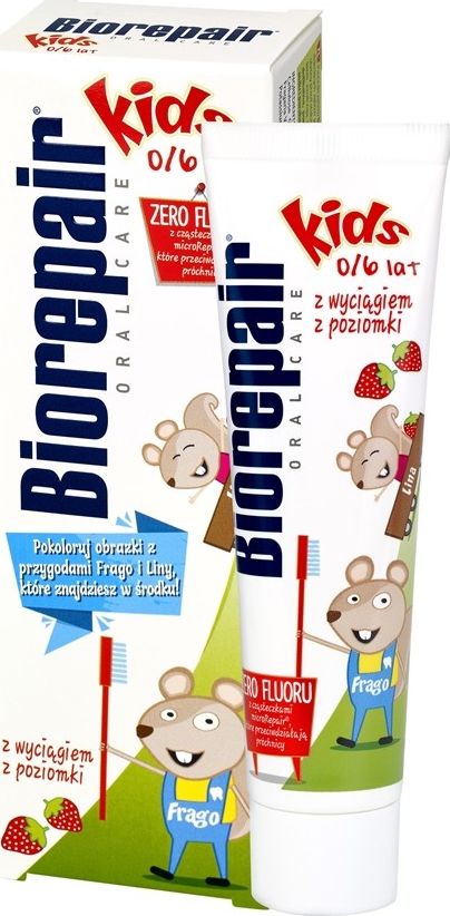BlanX Biorepair Oral Care Pasta do zębów Kids-Poziomka 0-6 50ml