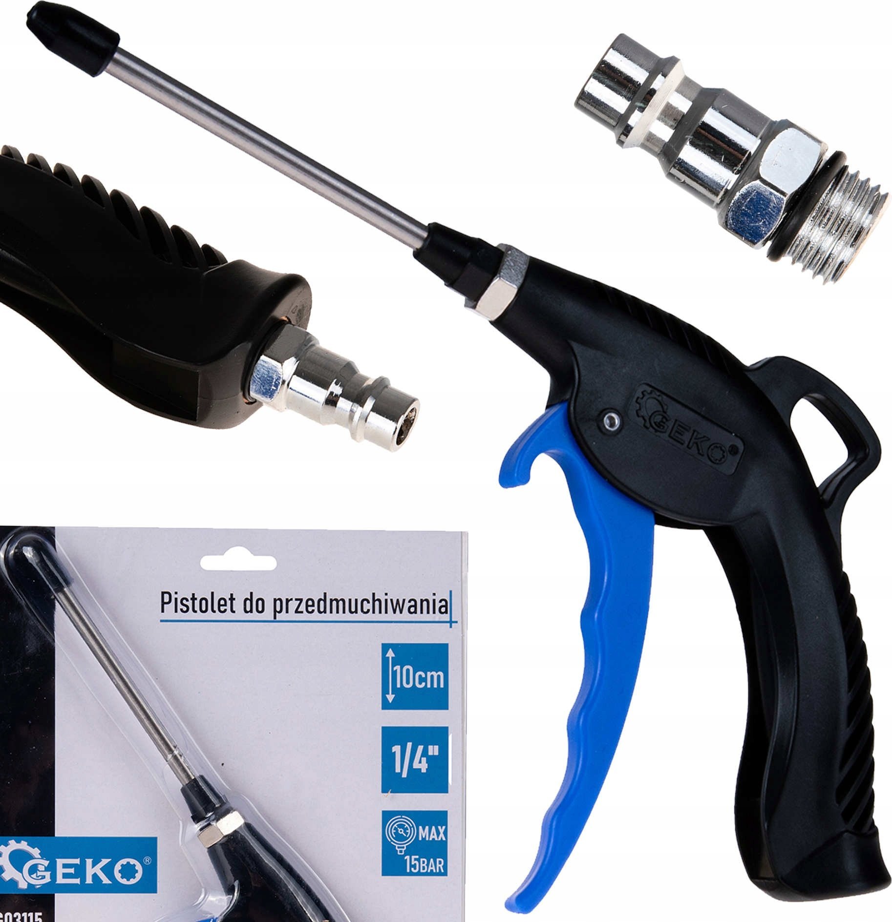 Geko Pistolet do przedmuchiwania 10cm (100)