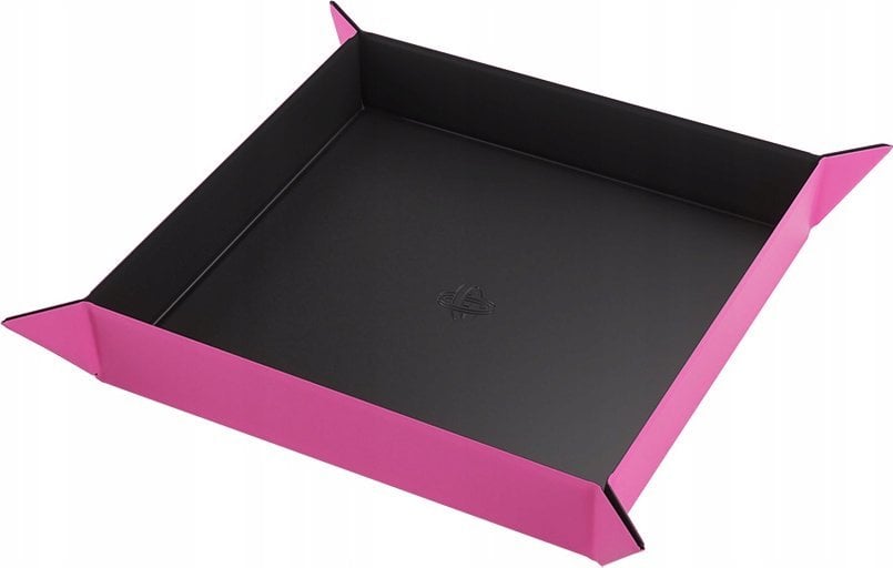 Gamegenic Gamegenic: Magnetic Dice Tray - Square - Black/Pink