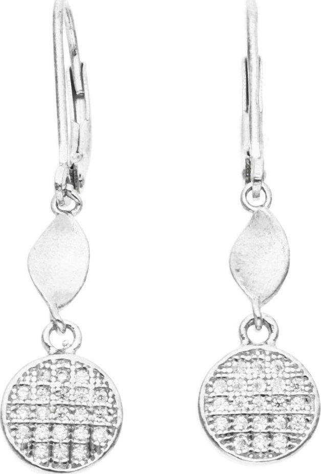 Rosanto Srebrne wiszące kolczyki z cyrkoniami