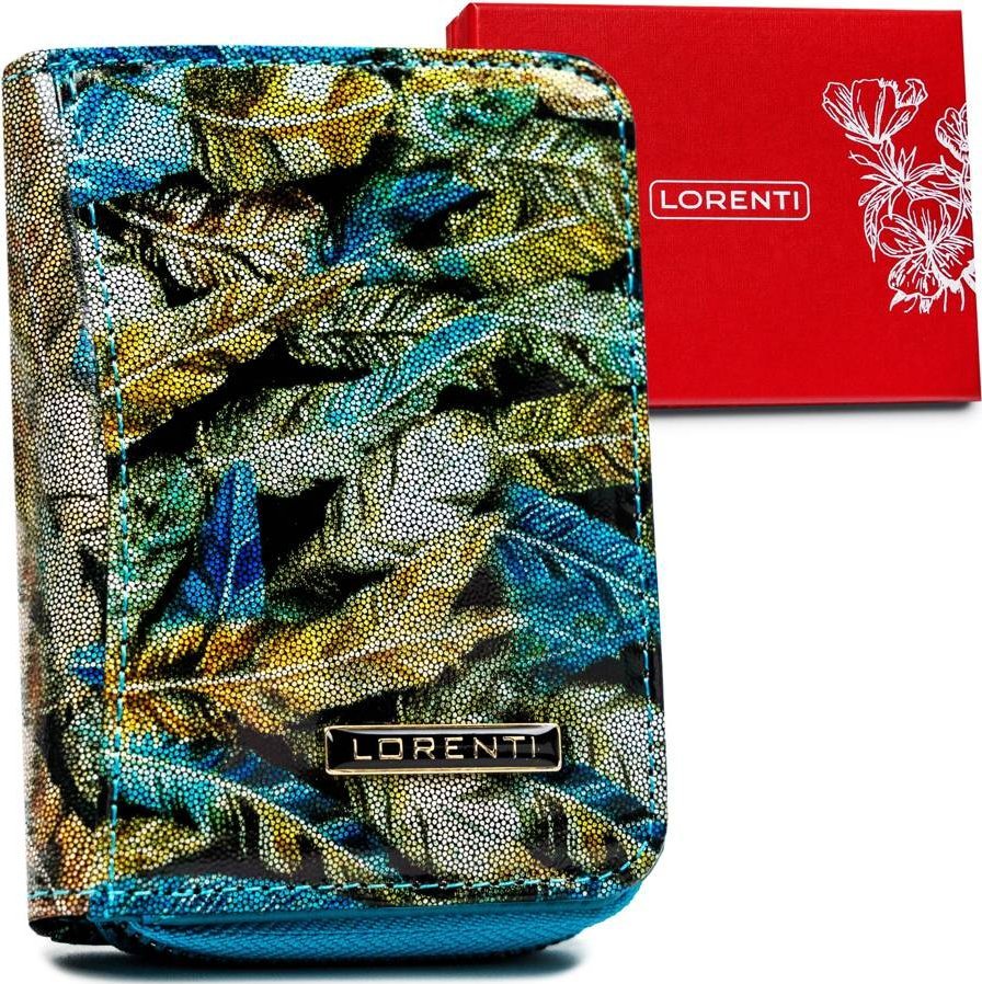 Lorenti PORTFEL DAMSKI ZE SKÓRY NATURALNEJ W PIÓRKA LORENTI