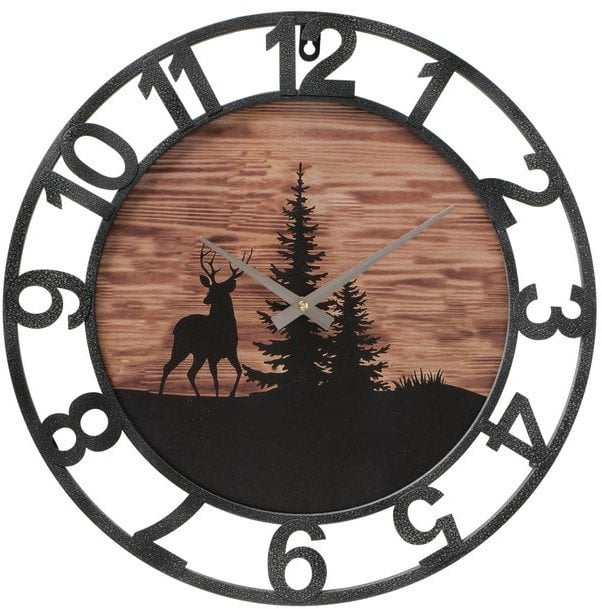 Boltze Zegar ścienny z zimowym motywem, LUDWIG, Ø 45 cm