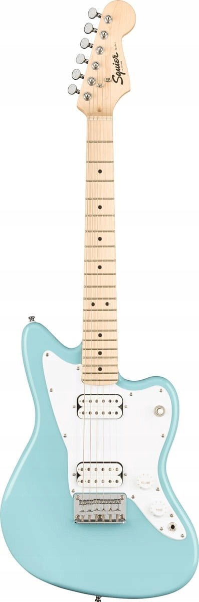 Squier Mini Jazzmaster HH Electric Guitar, Daphne Blue