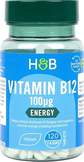 Holland & Barrett Holland & Barrett - Vitamin B12, 100mcg, 120 tabletek