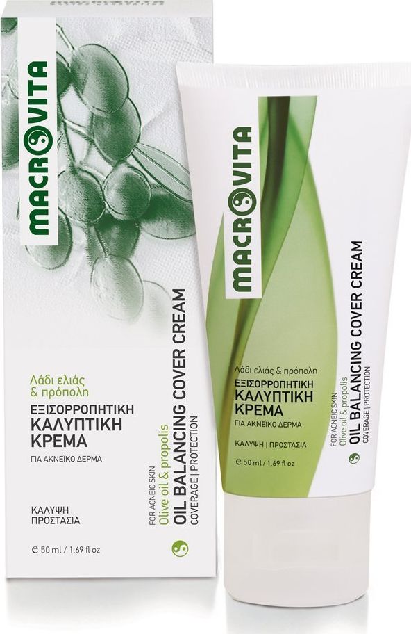 Macrovita Krem kryjący miejscowo niedoskonałości skóry z bio-oliwą z oliwek i propolisem (lekko barwiony) 50ml