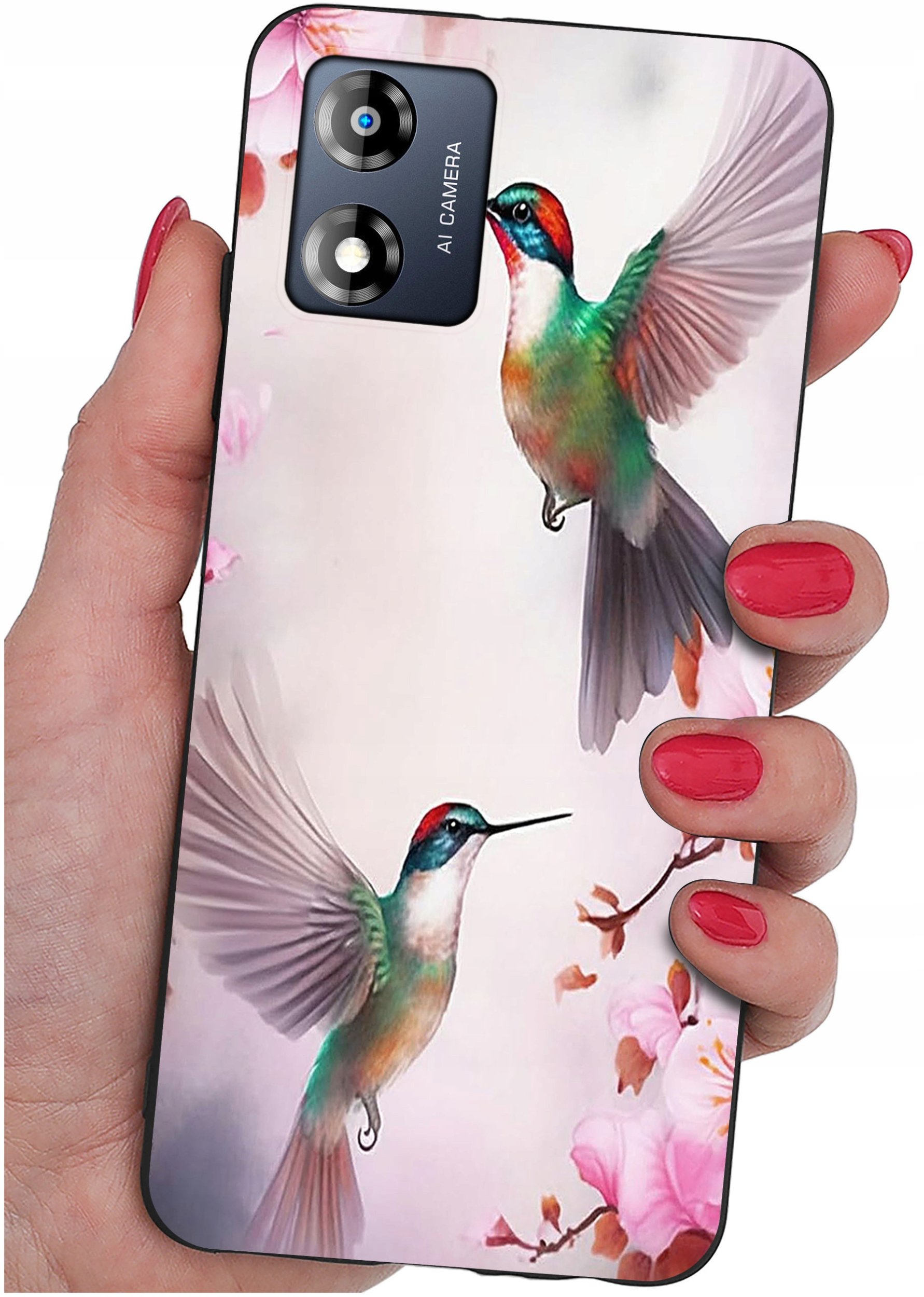 Etui do Motorola Moto E13 WZORY |SILIKONOWE MATT CASE + SZKŁO 9H