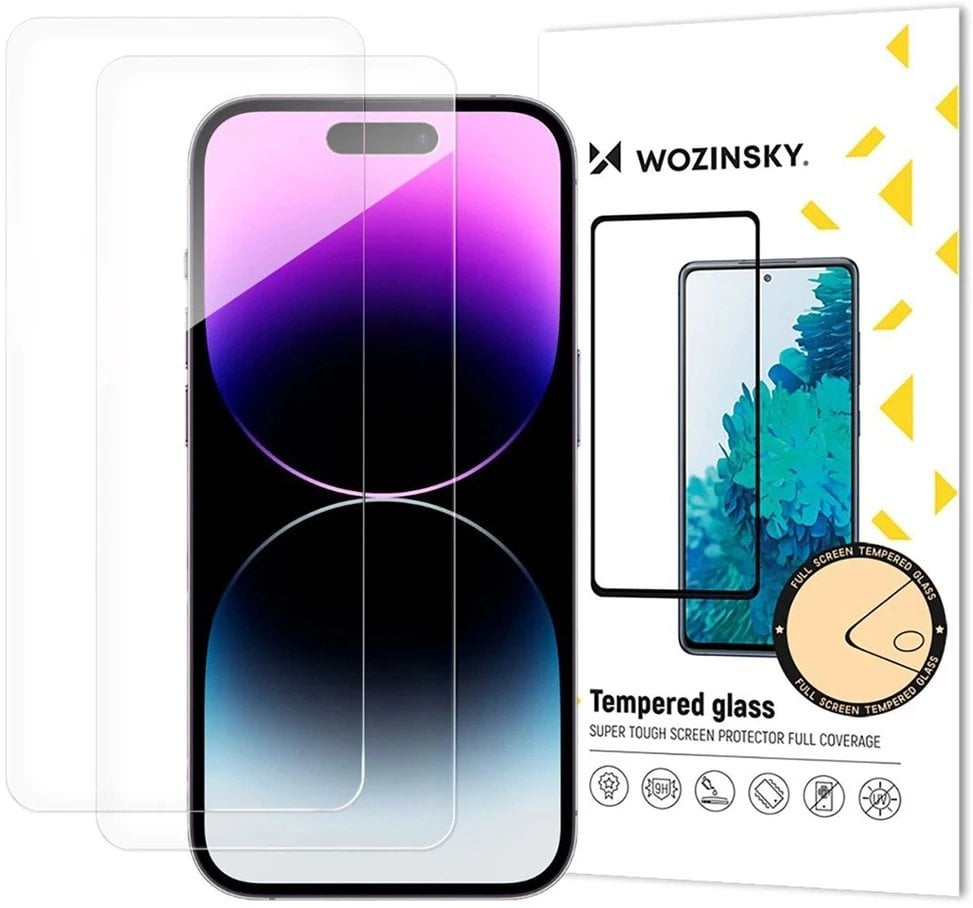 Zestaw 2 szkieł hartowanych Wozinsky Tempered Glass na iPhone 17 Pro / 16 Pro