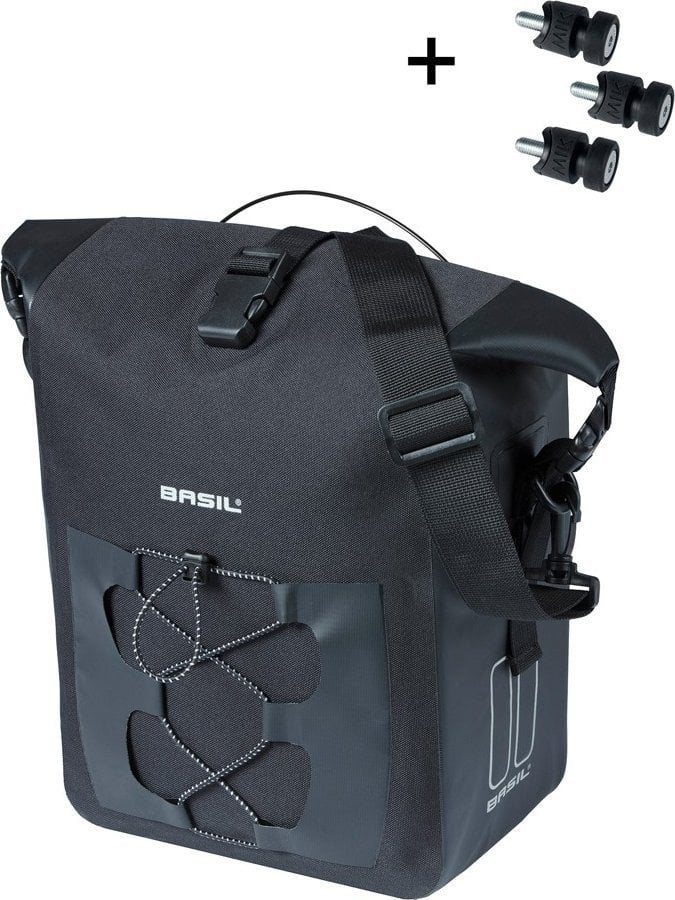 Sakwa BASIL NAVIGATOR M, MIK STUDS, 14L, Wodoodporna, Czarna (NEW 2025)
