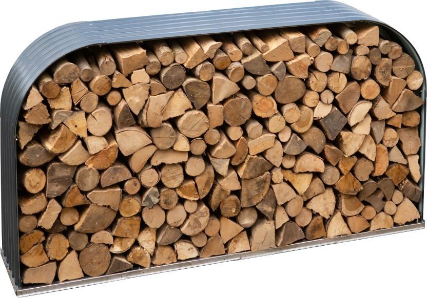 Westmann Westmann Stalowy stojak na drewno opałowe Antracyt 212x46x111cm