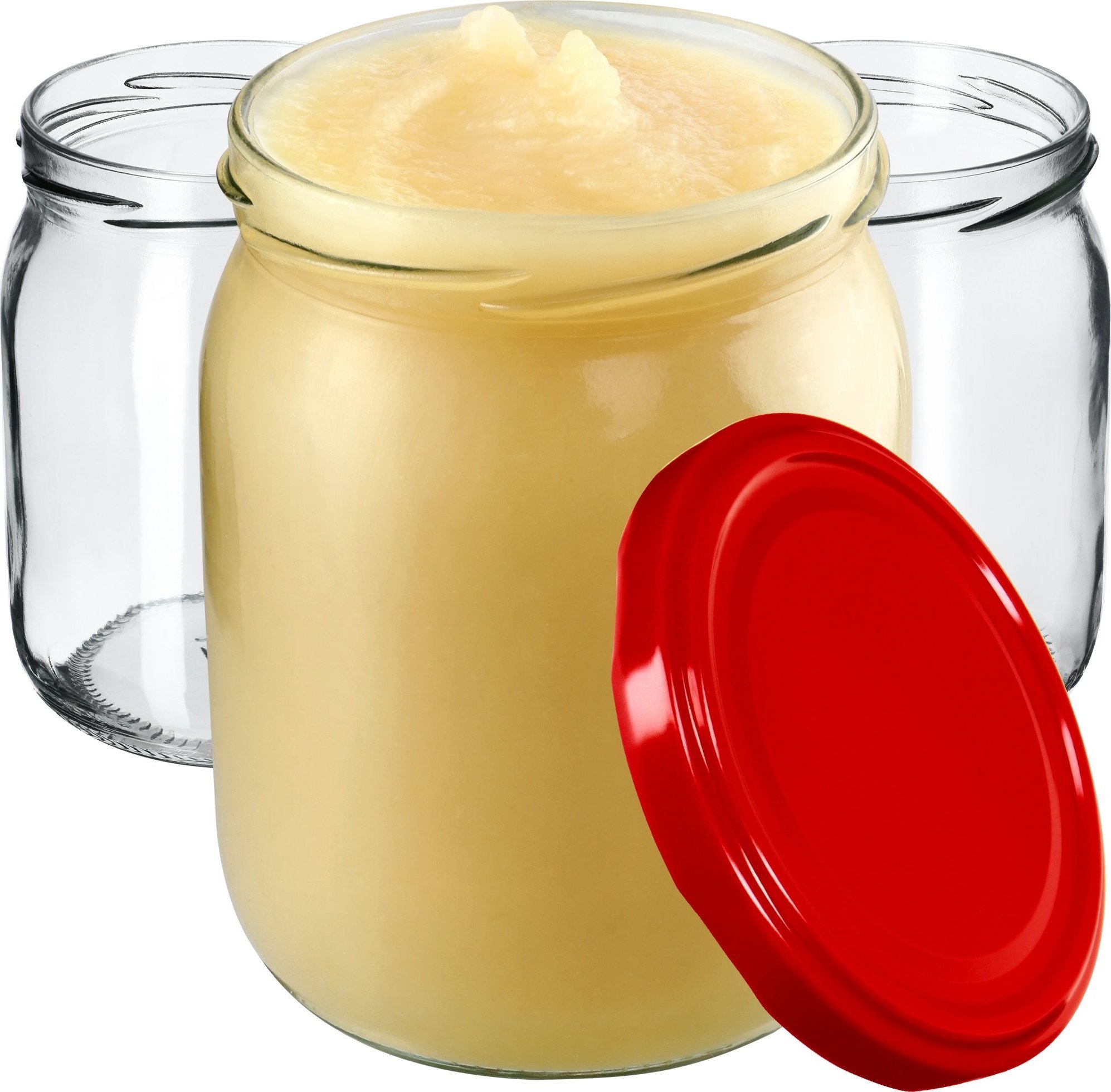 Kadax 48x Słoik Szklany 540ml Słoiki Dżem + Wieczko fi82