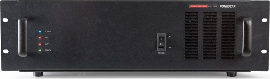 Kolumna Fonestar Fonestar FS-11000E - Monofoniczna końcówka mocy. 1250 W maximum, 1000 W RMS. 4/100V/70V.