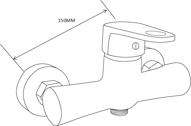 Bateria prysznicowa Mexen Kama czarny