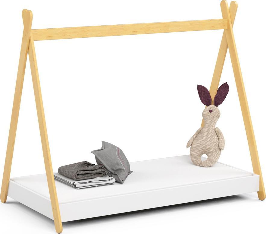 Elior Białe łóżko dziecięce namiot tipi - Lori 3X 80x160