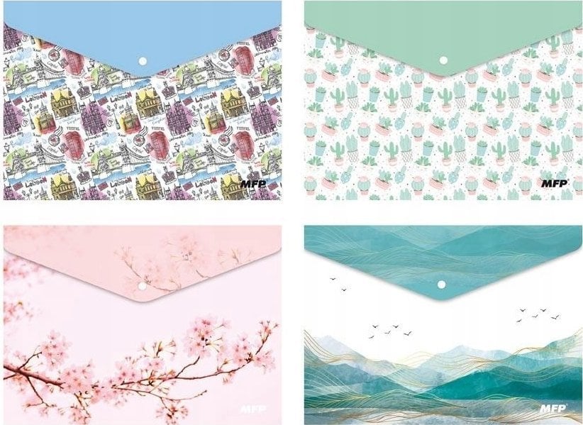 MFP paper teczka kopertowa na zatrzask M A4 PP nadruk dziecięcy mix 2 5371013