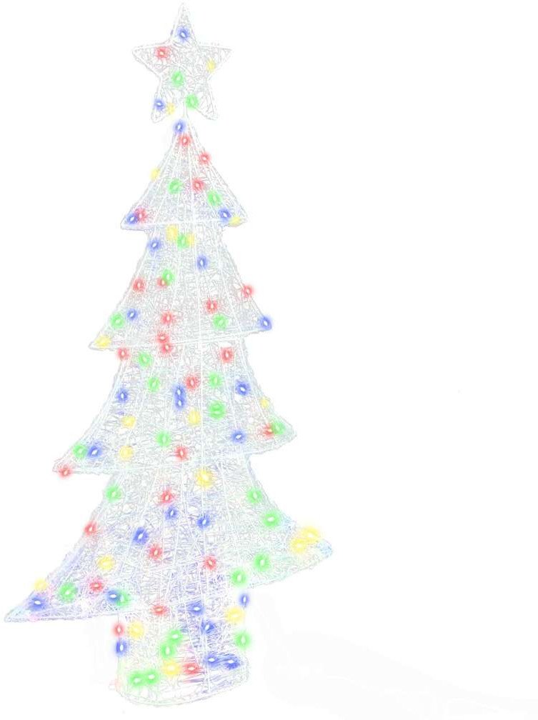 vidaXL Choinka z 160 diodami LED Wielokolorowe 150 cm Akryl