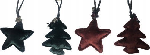 Kaemingk Zawieszka świąteczna na choinkę welurowa 13 cm