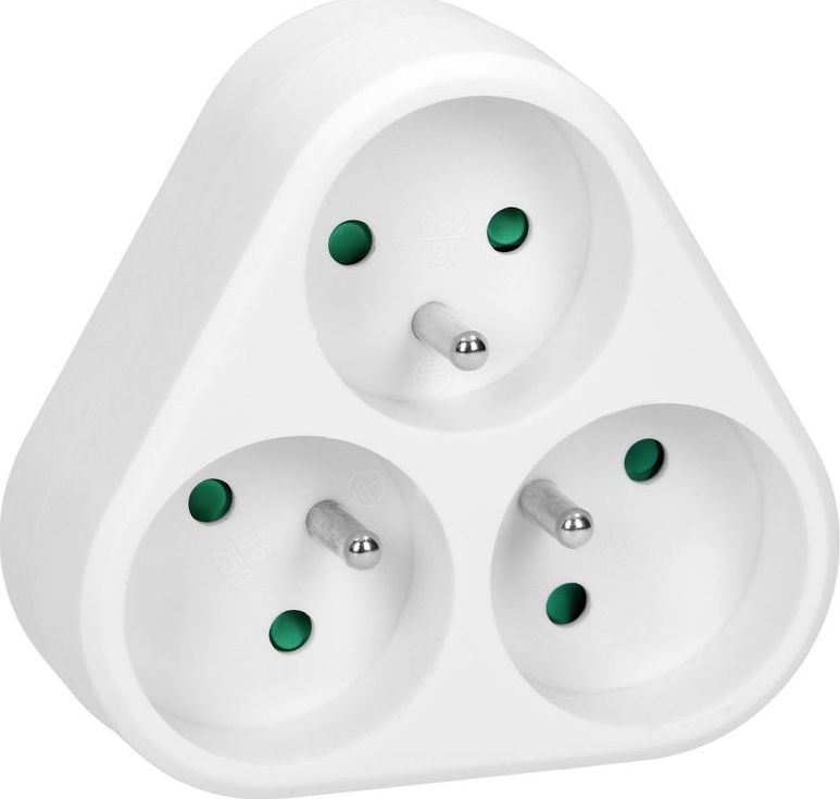 Orno Rozgałęźnik 3x2P+Z OR-AE-13178 (biały)