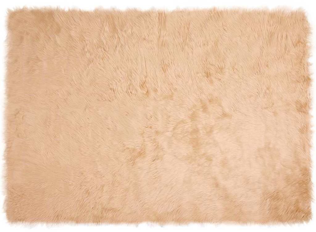 vidaXL Sztuczny beżowy dywan wełniany 140 x 200 cm