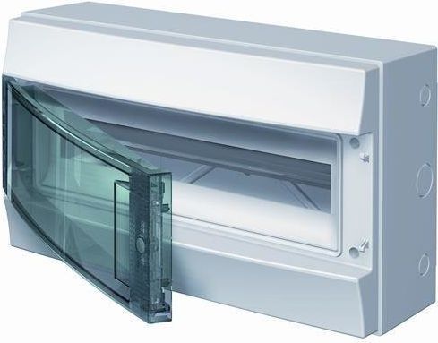 ABB Rozdzielnia MISTRAL65 drzwi przeźroczyste 18M z listwą N+PE (1SLM006502A1203)