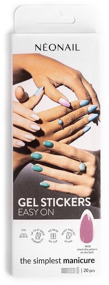 NeoNail Gel Stickers Easy On lakier hybrydowy w naklejce M08 20szt