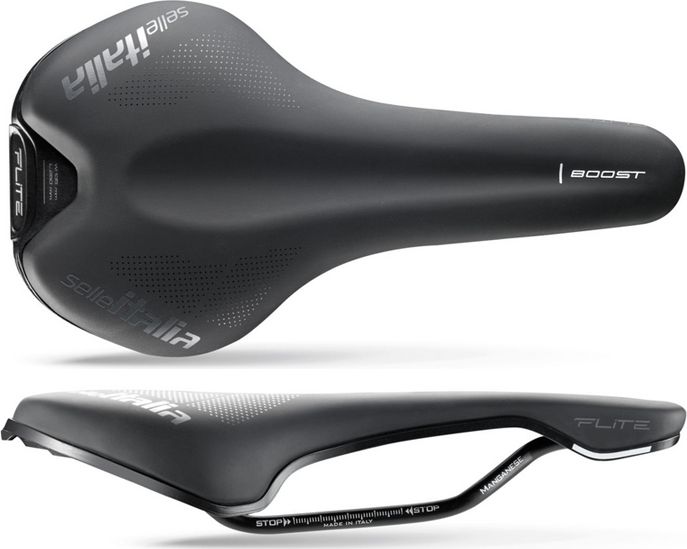 Selle Italia Siodło SELLE ITALIA FLITE BOOST TM S (id match - S1) Manganese Tube 7, soft-tek, czarne (NEW)