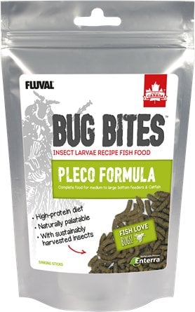 Bug Bites Bottom Feeder Formula, pokarm dla ryb �eruj�cych przy dnie, M/L, pa�eczki, 130g