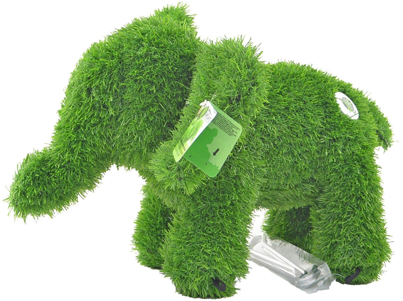 AniPlants, Grasfigur, "Elefant", stehend, Gartendeko, 35cm