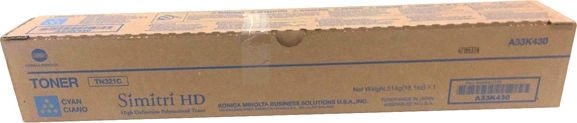 Toner Konica Minolta TN-321 Cyan Oryginał (A33K45G)